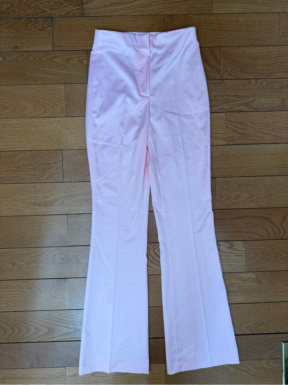 Zara Pastel Pink High-Waist Flare Pants